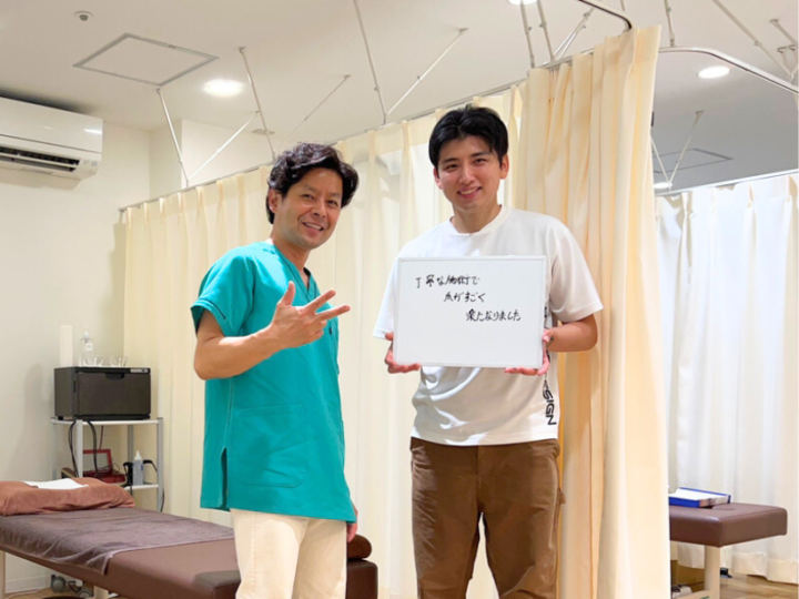 体験者の声（丁寧な施術で、身体がすごく楽になりました。）